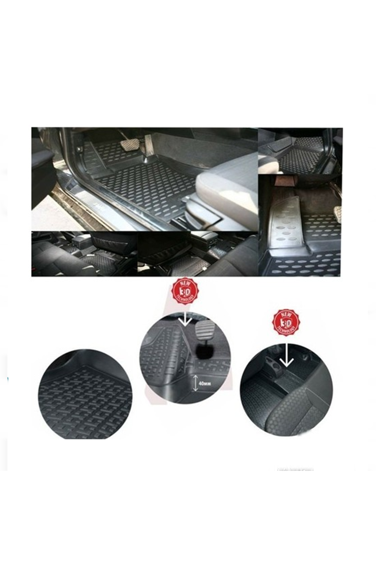 Toyota Avensıs 2011 3D X-Mat Havuzlu Paspas