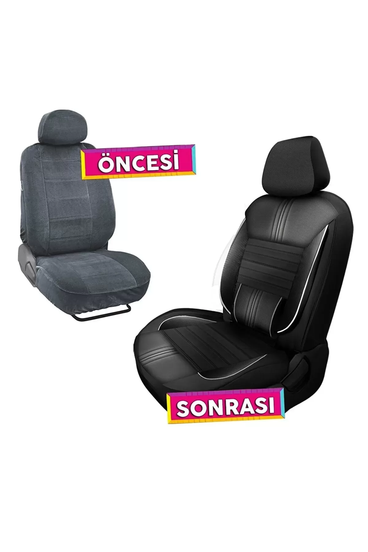 Prestij Serisi Beyaz Desenli Koltık Kılıfı Takımı