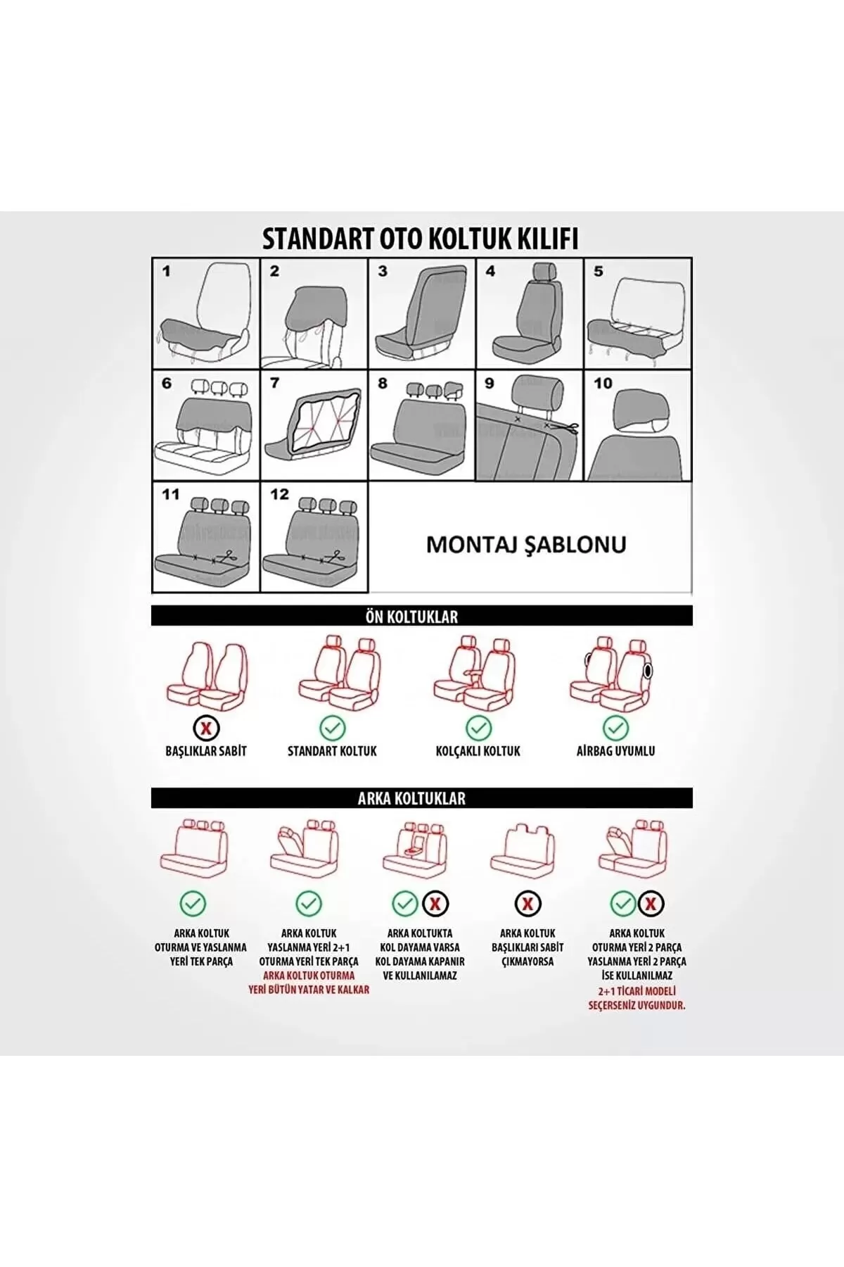 Prestij Serisi Beyaz Desenli Bel Destekli Koltık Kılıfı Takımı