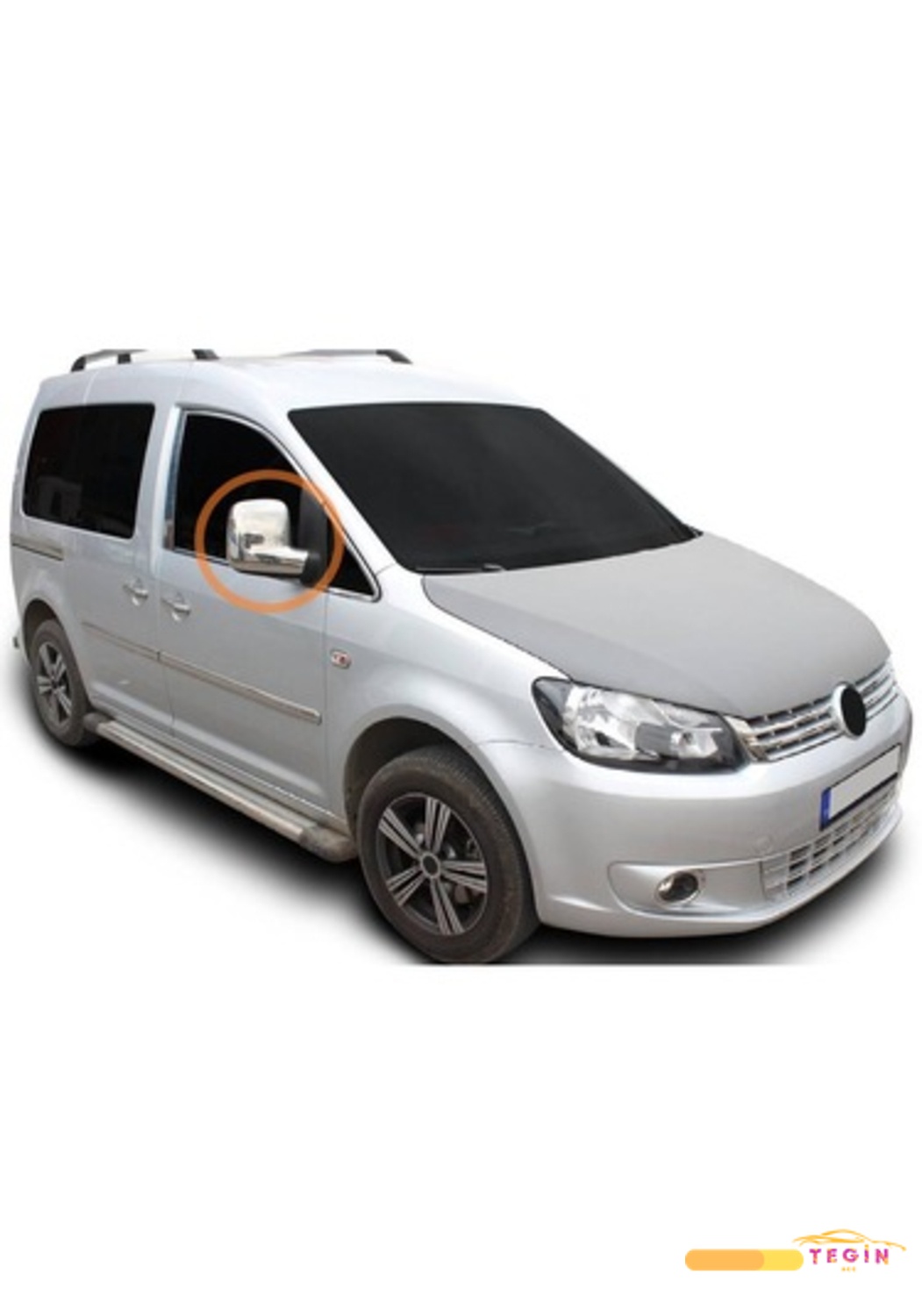 Caddy Mini Van 2010-2014 Ayna Kapağı 2 Parça Abs Krom