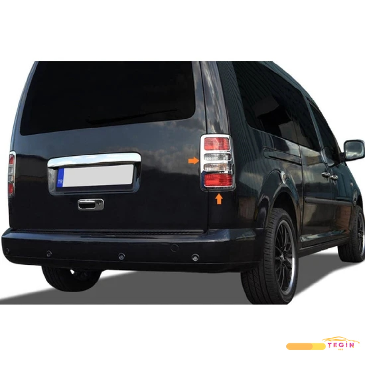 Caddy Mini Van 2003-2014 Stop Çerçevesi 2 Parça Paslanmaz Çelik
