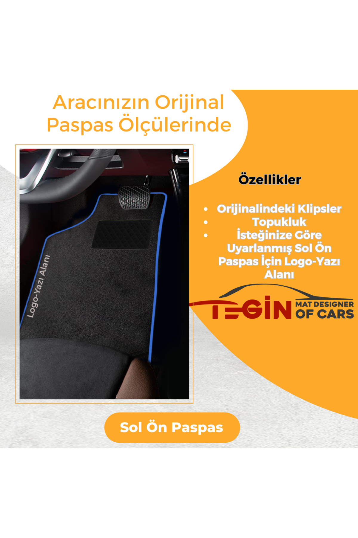 Hyundai Accent Blue 2011 Ve Sonrası Prime Siyah Halı Mavi Kenar Halı Paspas