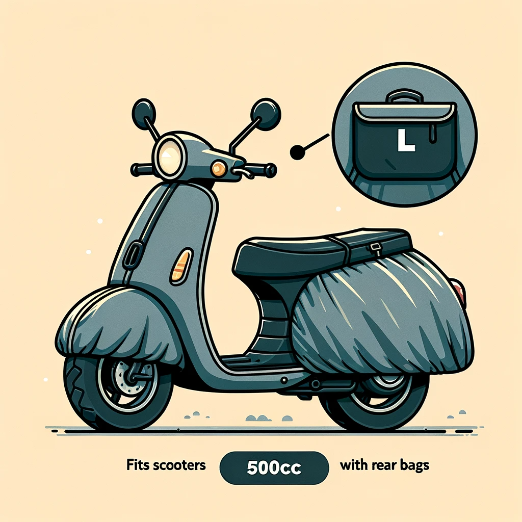 Motor Brandası  250cc-500cc Scooterlar, Arka çantalı scooterlar Gri Renk L Beden