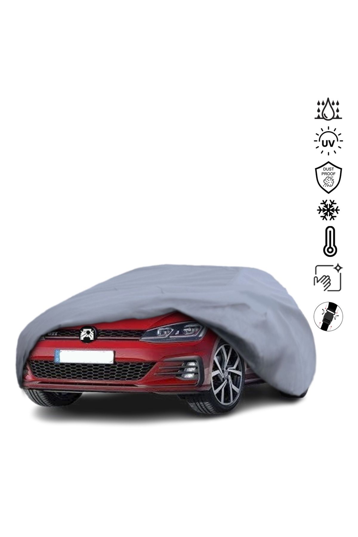 Volkswagen Golf 7 (2012-2020) Araba Brandası Miflonlu Su Geçirmez Araba Brandası Uv Koruyuculu