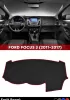 Ford Focus 3 (2011-2017) 3d Torpido Kılıfı Panel Koruyucu Göğüs Kaplama - Kırmızı Şerit