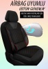 Bel Destekli Sport Tay Desing Deri Kumaş Koltuk Kılıfı Kırmızı