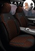 Ford Fiesta Hachback 2013 Aracınıza Uyumlu Koltuk Kılıfı Jakar Deri Taba
