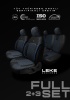 Hyundai Accent Era Sedan 2006-2011 Aracınıza Uyumlu Koltuk Kılıfı Jakar Deri Siyah Mavi