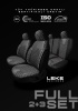 Citroen C4 Hatchback / Confortplus 2011-2015 Aracınıza Uyumlu Koltuk Kılıfı Luxe Serisi Siyah Beyaz