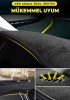 Volkswagen Caddy (2016-2021) 3d Torpido Koruma Kılıfı - Ön Göğüs Kaplama - Siyah Şerit