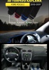 Ford Focus 2 (2005-2007) 3d Torpido Kılıfı Panel Koruyucu Göğüs Kaplama - Mavi Şerit