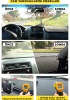 Ford Courıer Ekranlı (2013-2020) 3d Torpido Koruma Kılıfı - Ön Göğüs Panel Kaplama - Gri Şerit