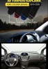 Ford Courıer Ekranlı (2013-2020) 3d Torpido Koruma Kılıfı - Ön Göğüs Panel Kaplama - Mavi Şerit