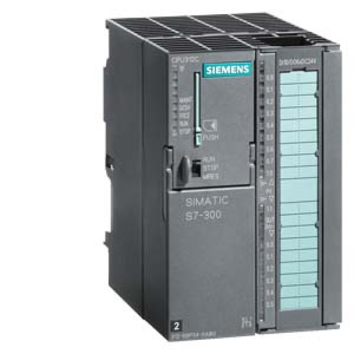 SIMATIC S7-300, CPU 312C Compact CPU with MPI, 10 DI/6 DQ, 2 high-speed counters (10 kHz) Integr. power supply 24 V DC