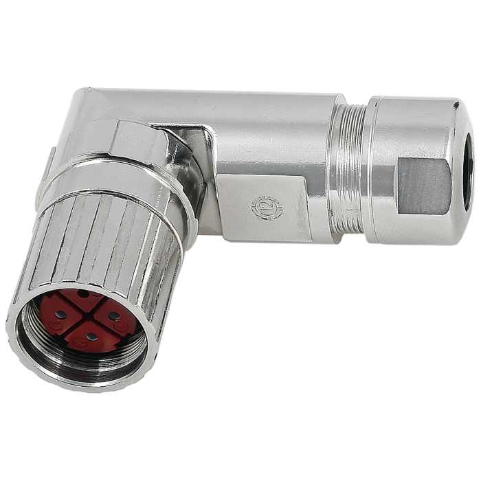 power connector for connection to S-1FL6 HI 4-pole insulator screw cap 4x socket contact (1-2.5 mm2) D7.5 to D12 mm