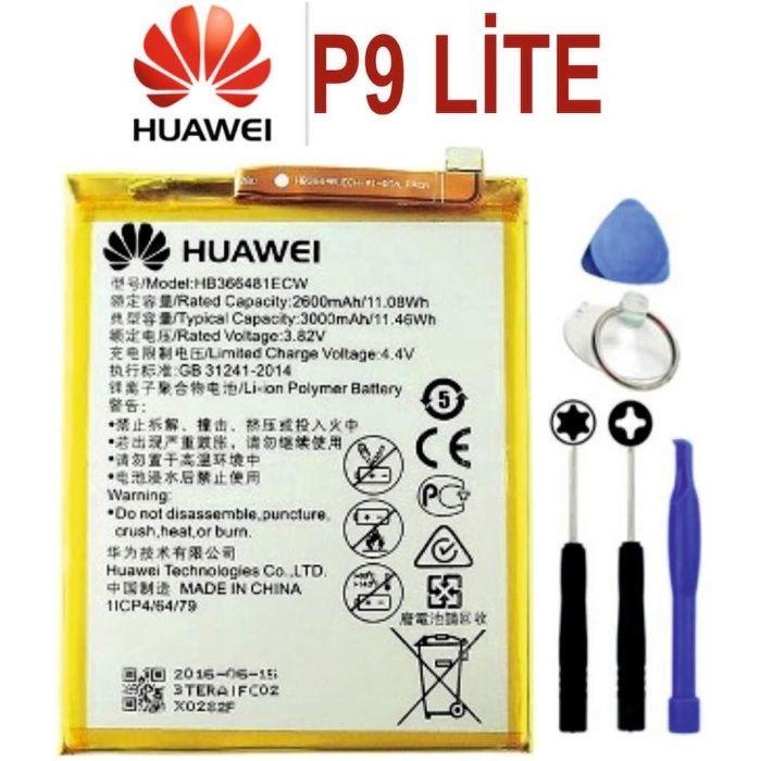 Huawei P9 Lite HB366481ECW Orijinal Batarya Pil