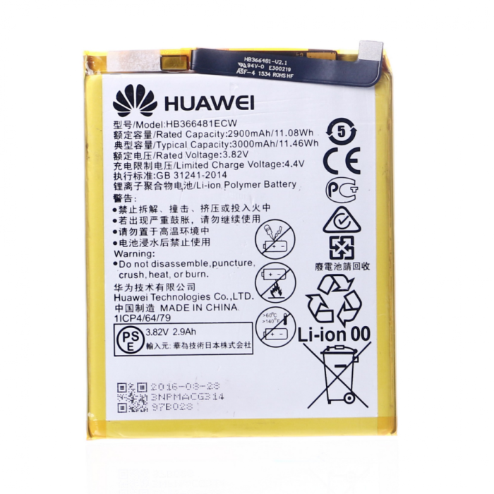 Huawei P9 HB366481ECW Orjinal Kalite Batarya Pil