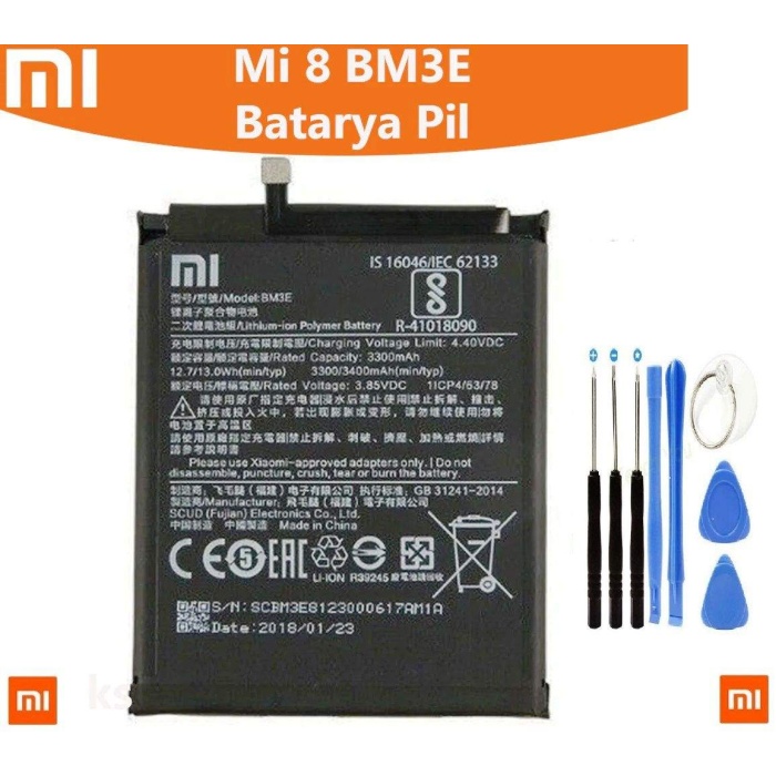 Xiaomi Mi 8 BM3E Orjinal Kalite Batarya Pil
