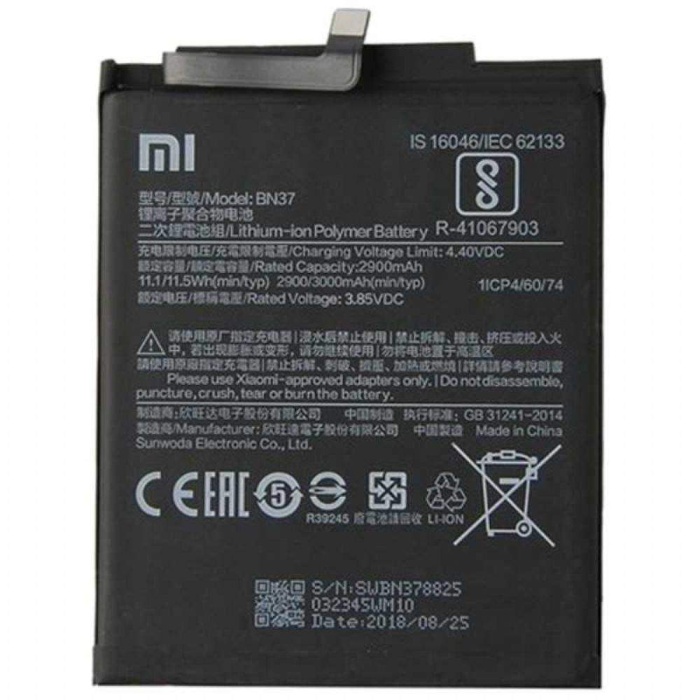 Xiaomi Redmi 6 BN37 Orjinal Kalite Batarya Pil