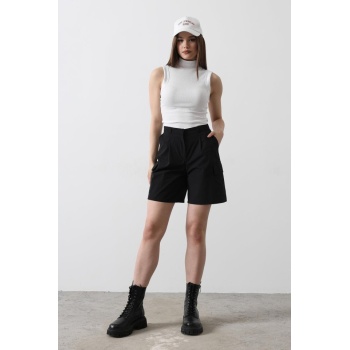 Cargo Cepli Şort - Siyah