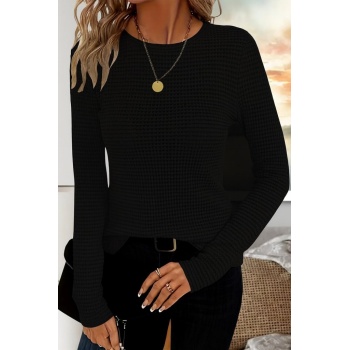 Kadın Uzun Kollu Bisiklet Yaka Triko Kazak