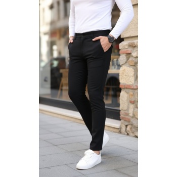 Erkek Slim Fit Likralı Gabardin Pantolon