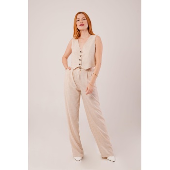 Kırçıllı Desen Bej Takım