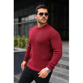 Erkek Bisiklet Yaka Örme Kazak