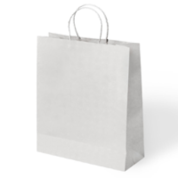 45x12x50 Büküm Saplı Poşet -Beyaz