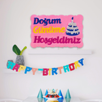 Strafor Süs D.Günüme Hoşgeldiniz Pastalı Pmb/Mv