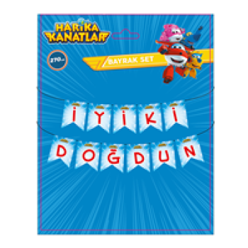 Harika Kanatlar İyi ki Doğdun Harf Afiş