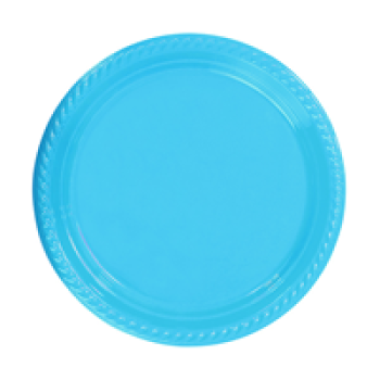 Plastik Tabak 26cm 8li -Mavi-