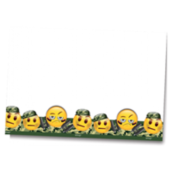 Plastik Masa Örtüsü -Emoji Kamuflaj-