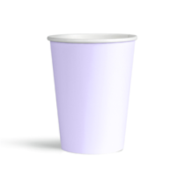 Karton Bardak 8oz 8li -Makaron Lila-