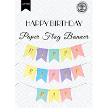BNR71 Happy Birthday Harf Afiş -Makaron Renkler-