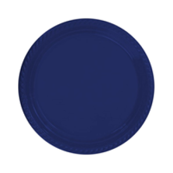 Tek Kullanımlık Plastik Tabak 22cm -Lacivert-
