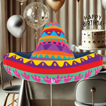 32 Grabo Folyo Balon -Festive Sombrero-