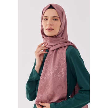 Daka Desen Parlak Jakar Şal - Leylak