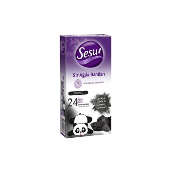 Sesu Ağda Bandı Kömürlü 24lü