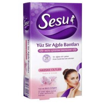 Sesu Yüz Ağda Bandı Hassas Ciltler 20&#39;li