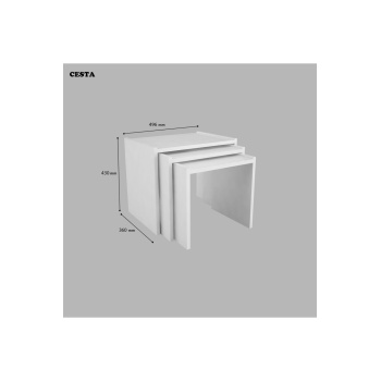 Zigon Sehpa 3 Lü Sehpa