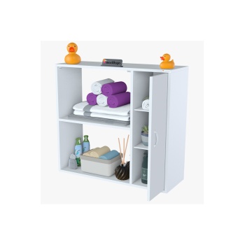 Urla Banyo Dolabı Çok Amaçlı Dolap 90 x 85 x 32 cm Asma Banyo Dolabı Makina Üstü Dolap