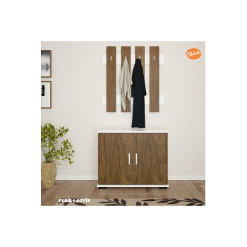 Portmanto Ayakkabılık Vestiyer Askılıklı Ayakkabılık Dolabı Ard-117