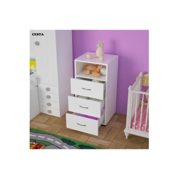 3 Çekmeceli Tek Gözlü Dar Şifonyer Ard-119