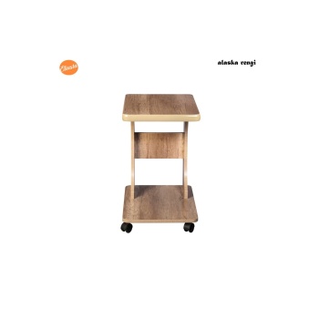 TEKERLEKLİ MDF C LAPTOP SEHPASI