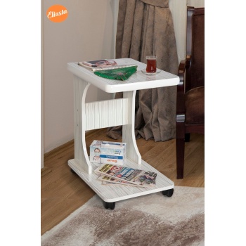 ELİUSTA TEKERLEKLİ MDF C LAPTOP SEHPASI