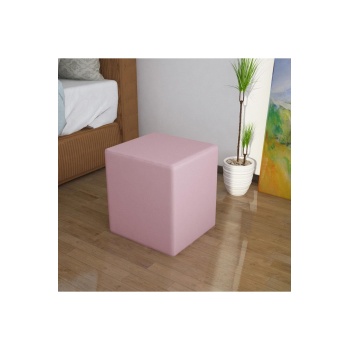 Kare Puf Ahşap Iskeletli