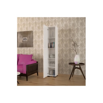 Tek Kapak 5 Raflı Dolap