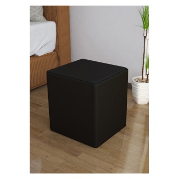 Puf Kare Tabure Kare Puf Ahşap Iskeletli Kadifemsi Kumaşlı Tabure Şık