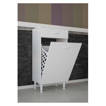 Sepetli Kirli Çamaşır Dolabı Banyo Dolabı Çok Amaçlı